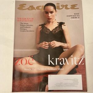 Esquire September 2024 Magazine Zoe Kravitz Mavericks of Hollywood Brand New